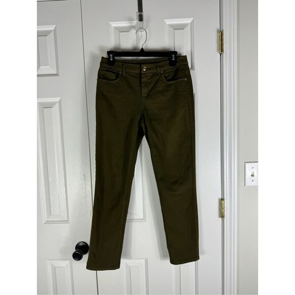 Chicos So Slimming Womens Green Jeans 00 Ankle - Picture 1 of 4